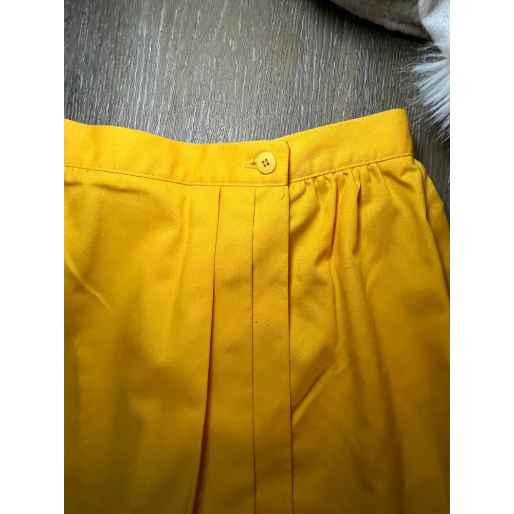 Women's California Collections Yellow A-Line Skirt Size S - Picture 6 of 11